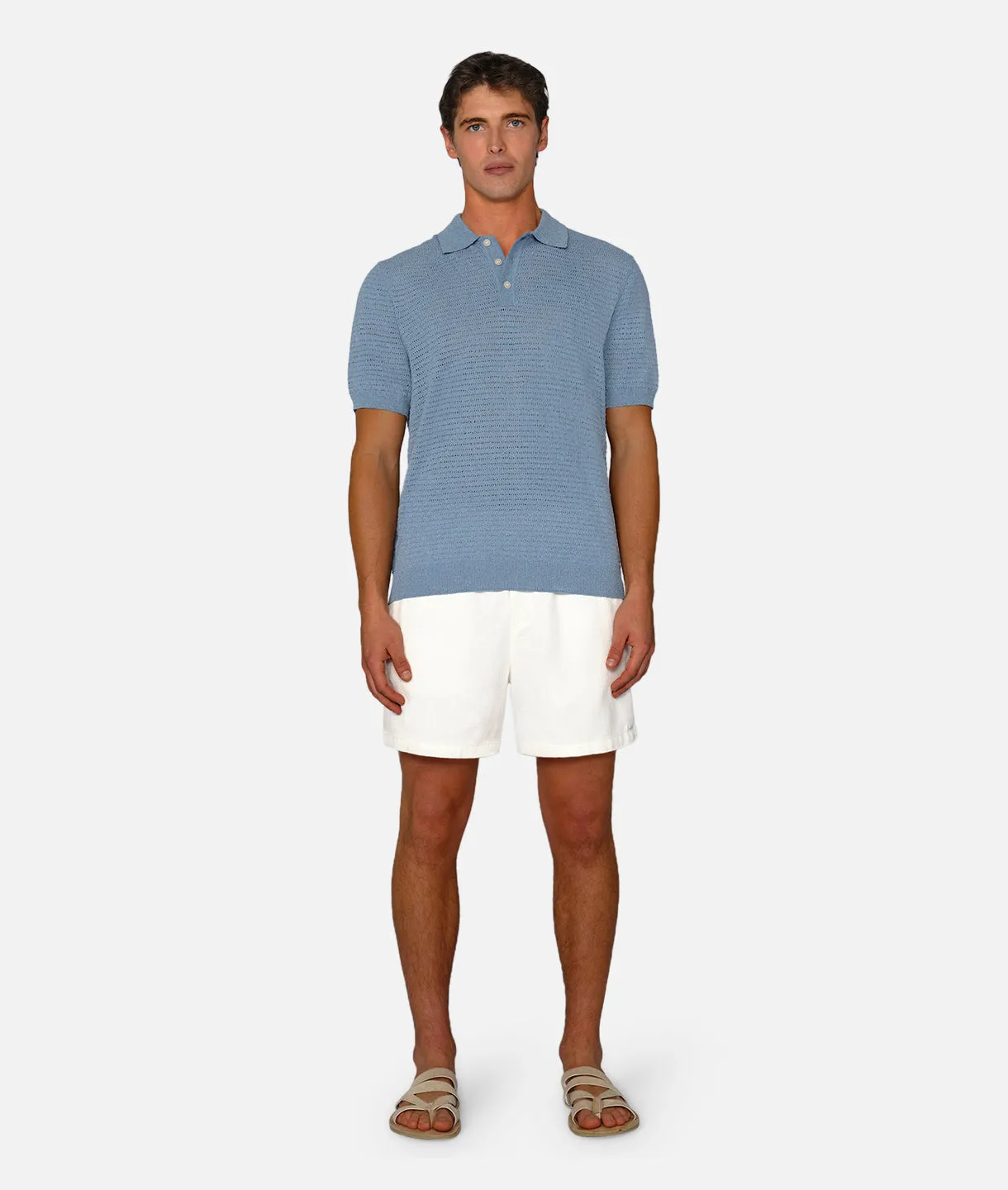 The Terracina Polo - Mid Blue