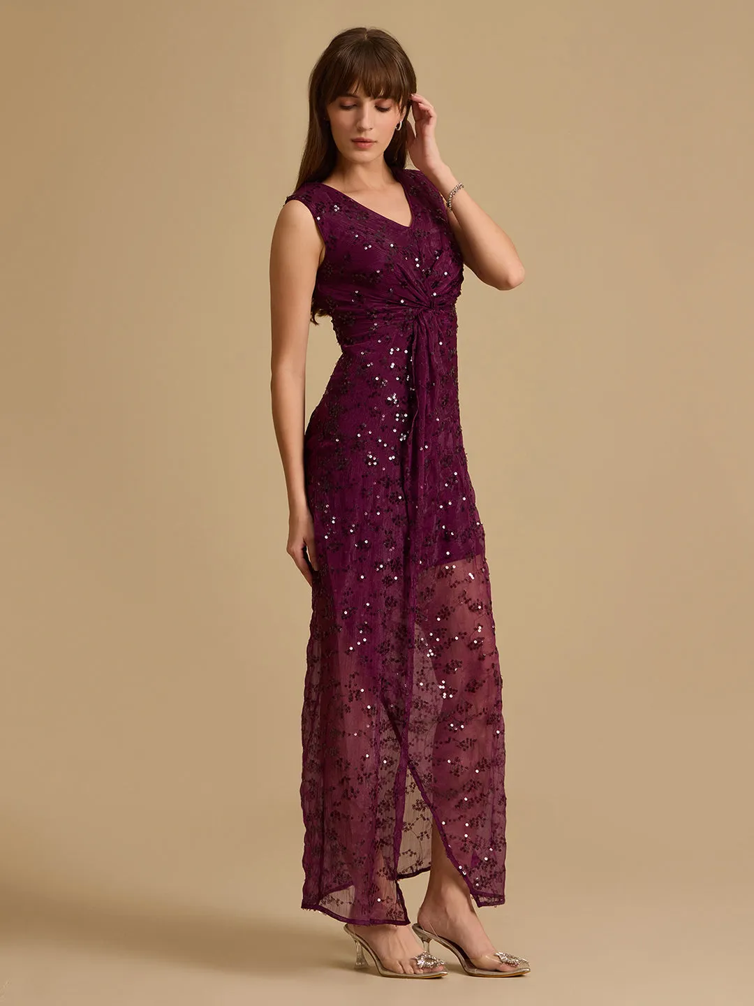Vino Embellished Maxi Dress