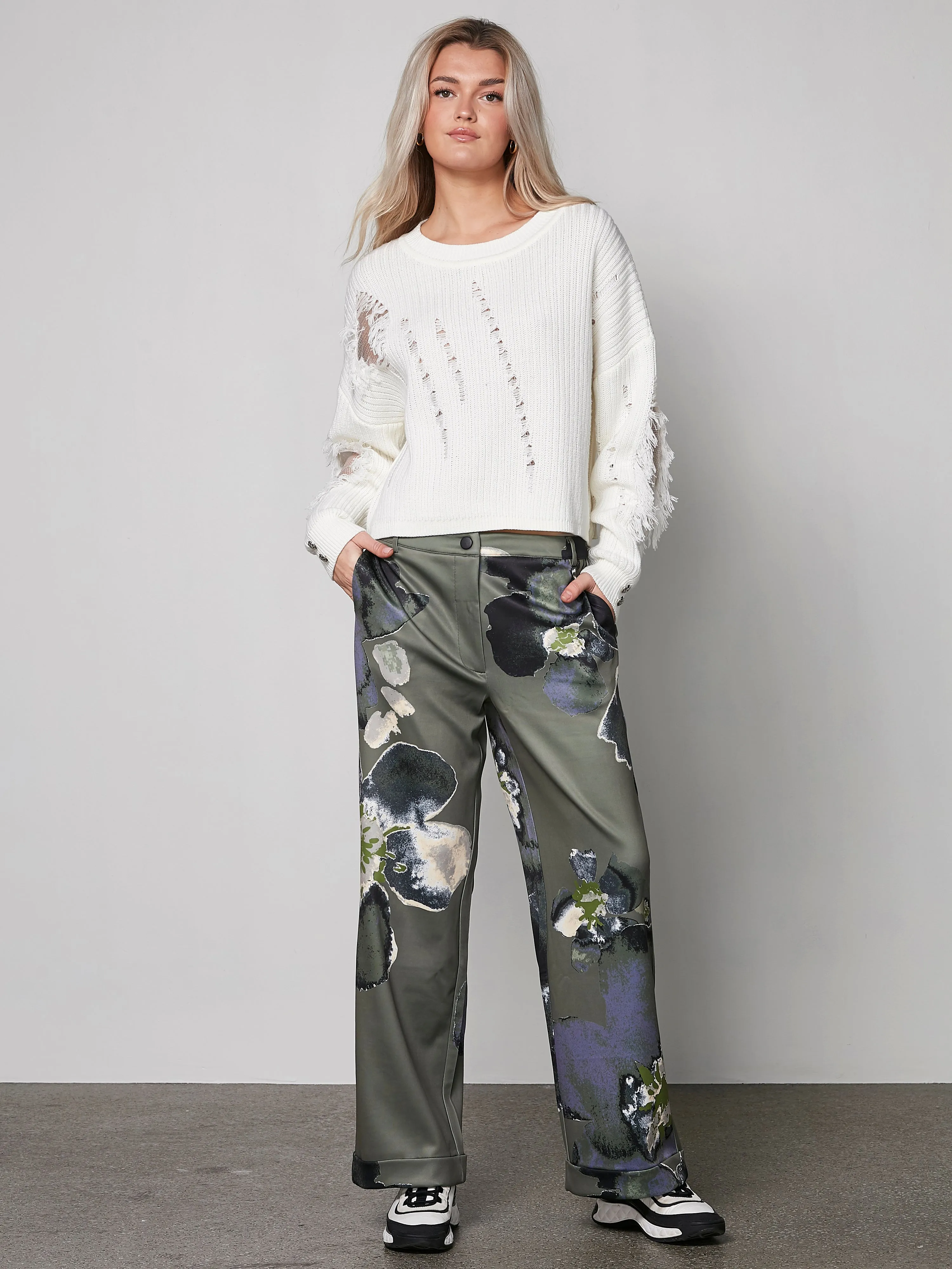 YANET knit sweater - Creme