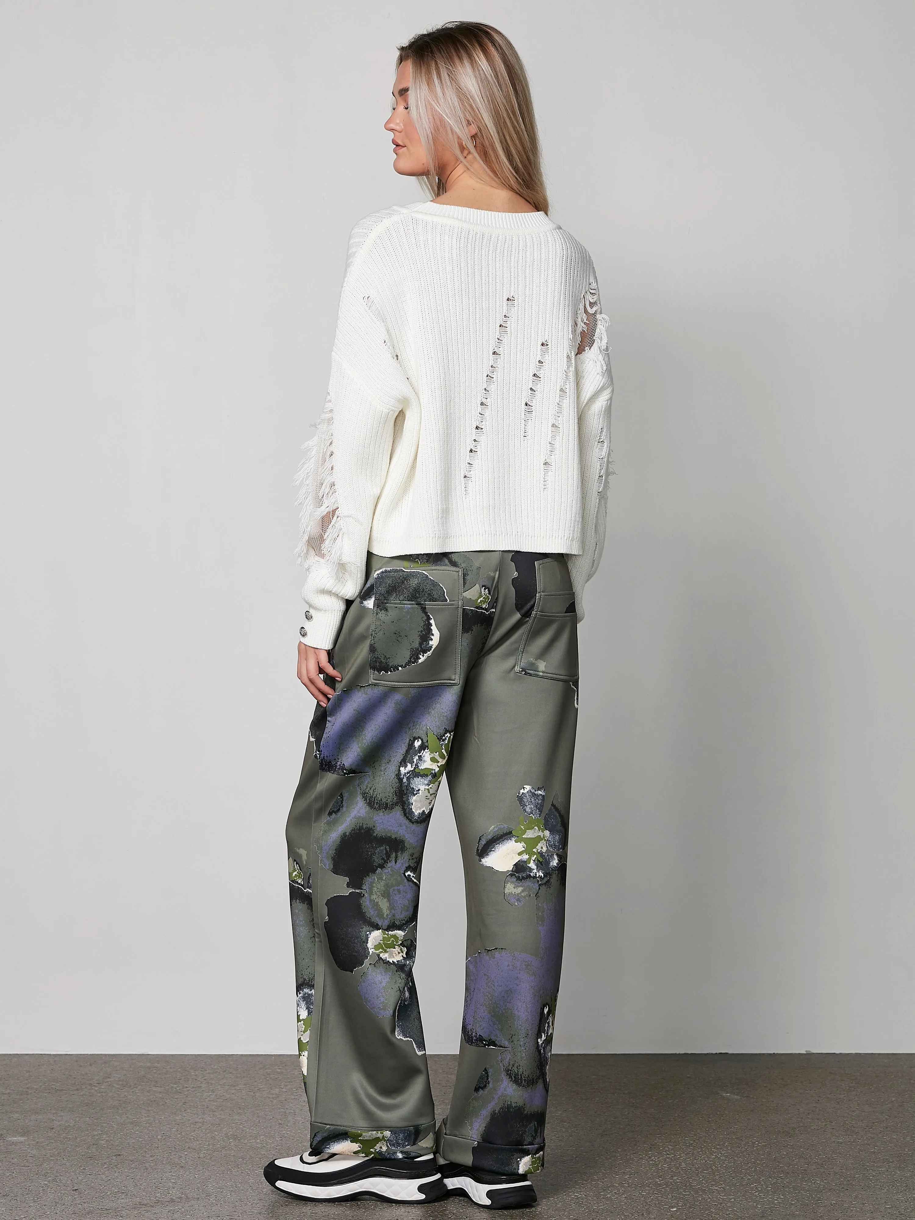 YANET knit sweater - Creme